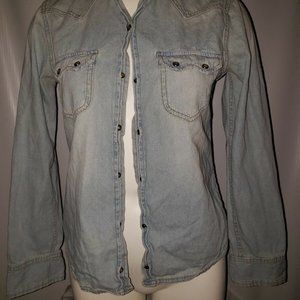 Women's Talita Kume Blue Denim Button Down Blouse